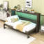 Lit escamotable simple en bois avec lumière DEL-1744146367
