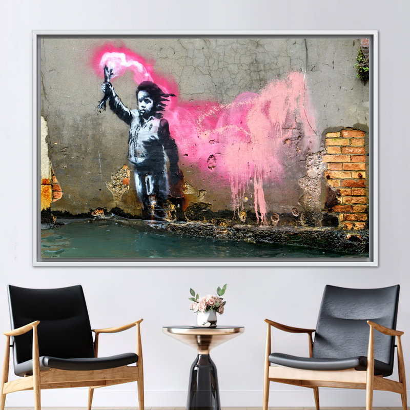 Print on Canvas, 50 cm H x 70 cm W, White, Framed Print without Mat