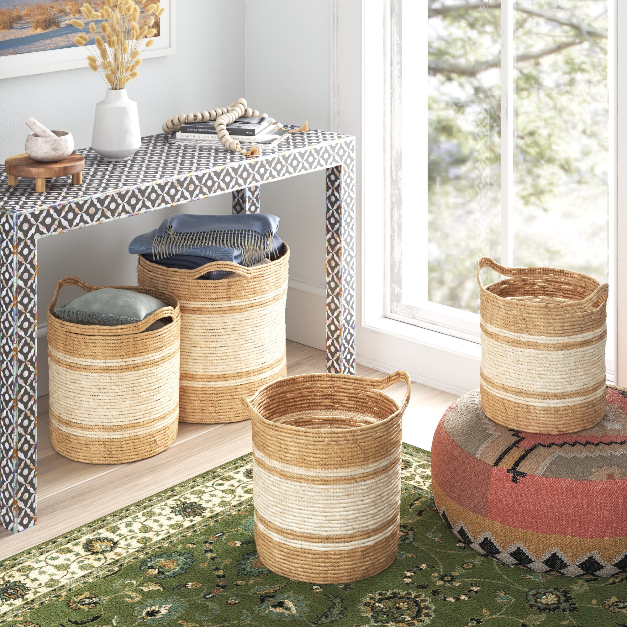 Mistana™ 4 Piece Wicker Basket Set | Wayfair