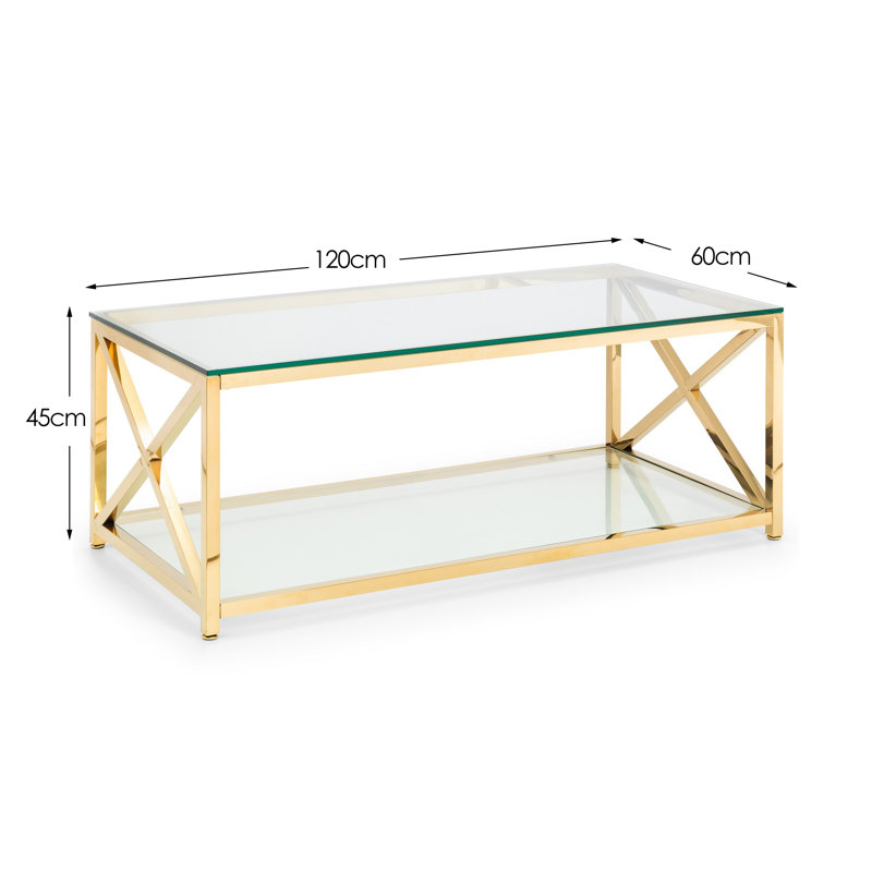 Trueblood Coffee Table, Gold