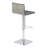Hansford Adjustable Height Swivel Faux Leather and Walnut Wood Bar Stool with Metal Base-1489120673-1489120675