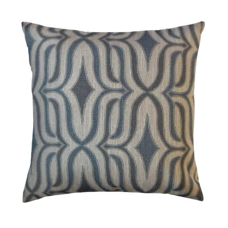 Coussin Camara, 20 po x 20 po, Bleu, Coussin décoratif