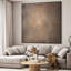 Abstrait brun moderne, rustique, minimaliste, illustrations, art mural très grand, impression numérique (assemblage de cadre requis)-106812479