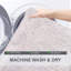 Ensemble de tapis de bain en microfibre de luxe 4 pièces, envers en caoutchouc antidérapant, tapis de salle de bain en peluche ultra-absorbants, à séchage rapide, lavables à la machine pour la douche, la baignoire, le lavabo et le meuble-lavabo, blanc-1625272172