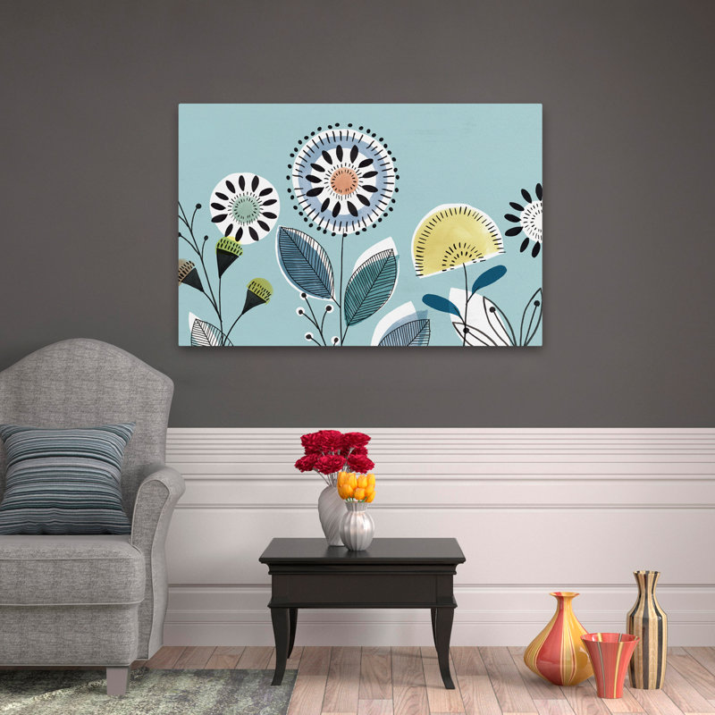 Plantes, fleurs, fleurs de Scandi II, H 32 po x l 48 po
