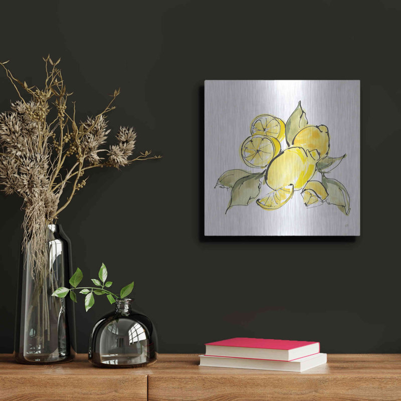 «Lemon Still Life III» par Chris Paschke, H 12 po x l 12 po