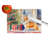 Corgi Cozy Christmas Glass Cutting Board Large