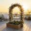 103cm W x 49.5cm D Metal Garden Art in Black