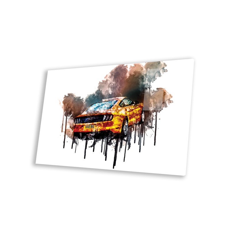 Voiture 2017 Ford Mustang GT Fastback sur plastique / acrylique par Sissy Angelastro, peinture