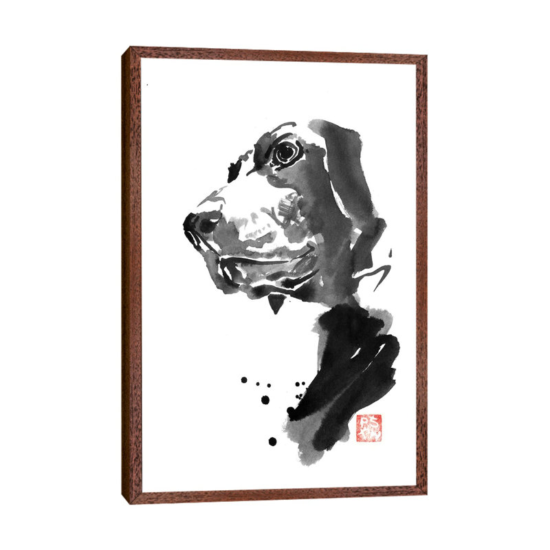 Corner 1 Piece Wall Art on Canvas, 101.6 cm H x 66.04 cm W, Classic Brown Wood Framed