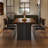Medieval-style rectangular solid wood dining table-25390396