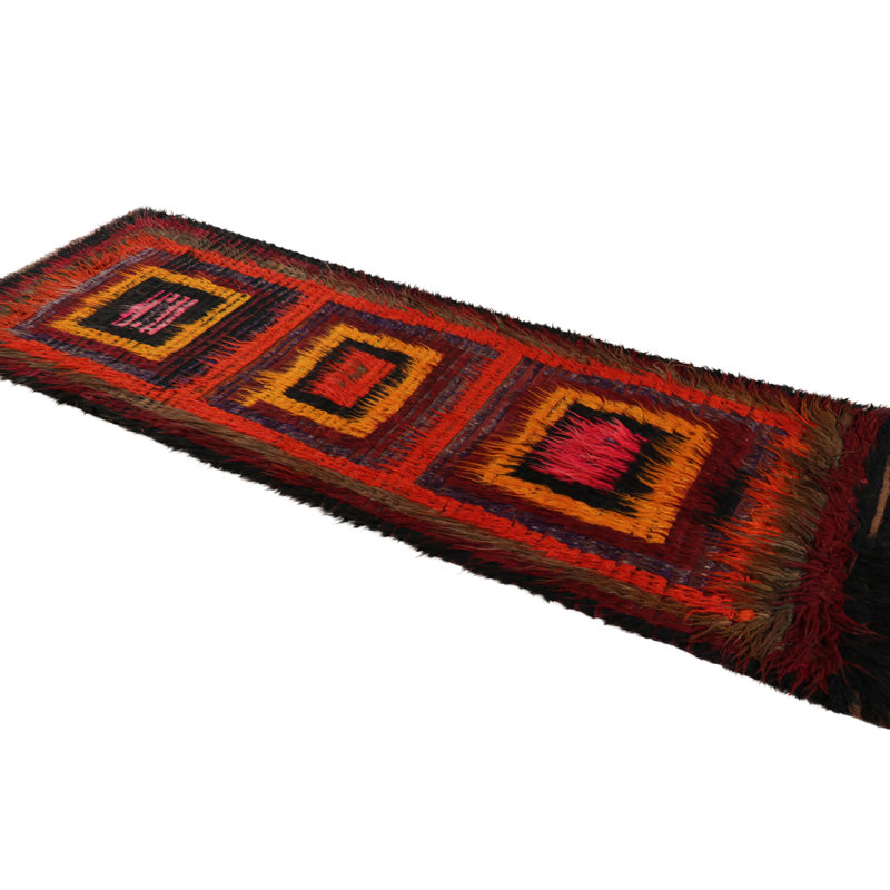One-of-a-Kind 3’2”x9’3” Hand Knotted Area Rug