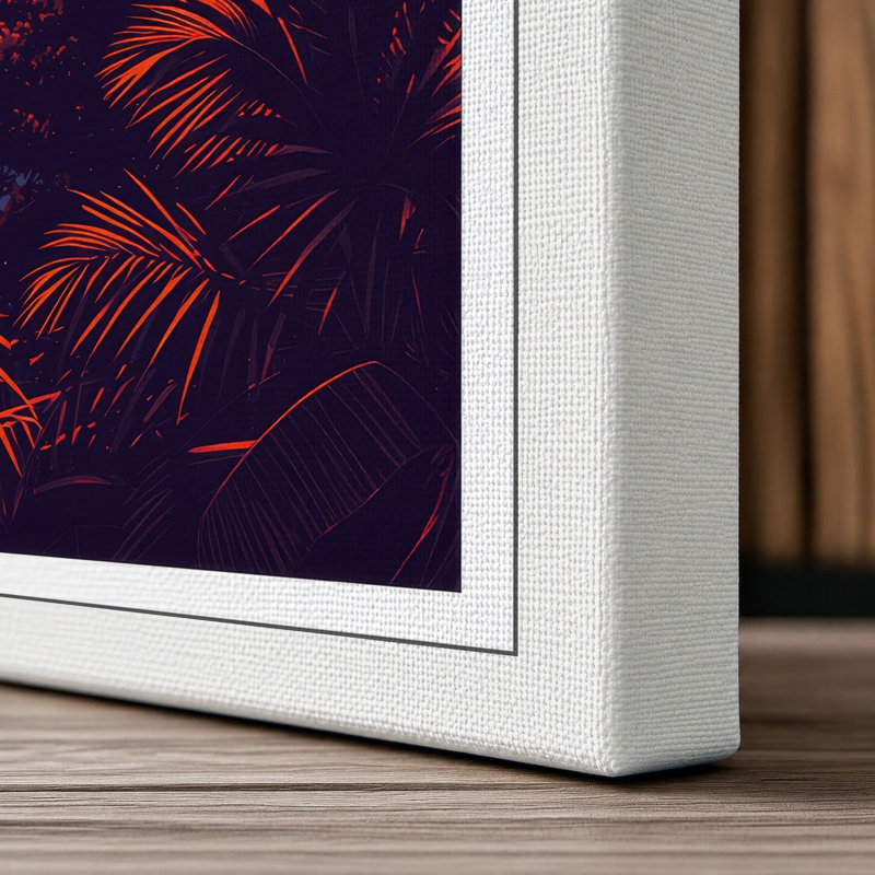 Sunset Tropical - Wrapped Canvas, White Border, 30x20 - 76.2 x 50.8 cm