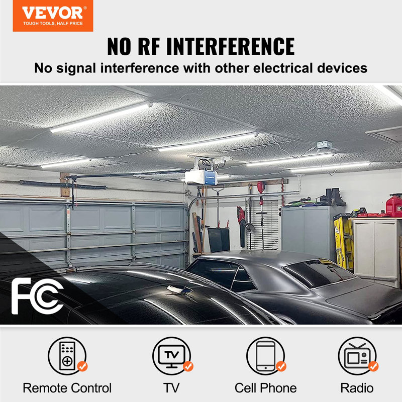 Paquet de 10 lumières d'atelier DEL, 4 pi, 40 W, luminaire d'atelier pouvant être raccordé, 6500 lumières de plafond de 60 po avec cordons d'alimentation avec interrupteur marche / arrêt, câbles de raccordement de 48 po, pour garage, entrepôt, atelier, bureau