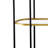 3-Tier Metal Console Table With Mirrored Shelf