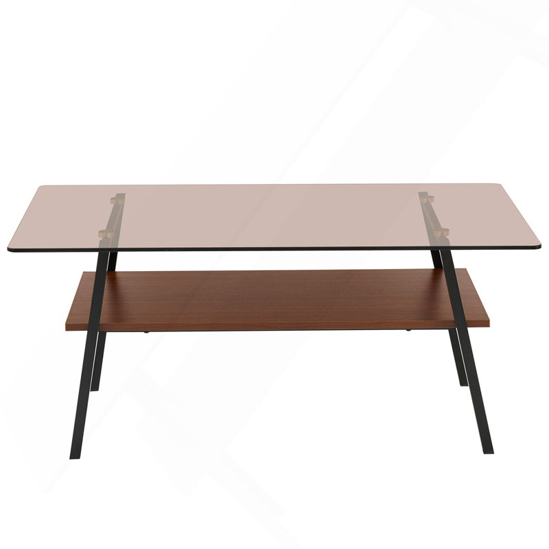  Table basse Shalia , Transparent, Blanc