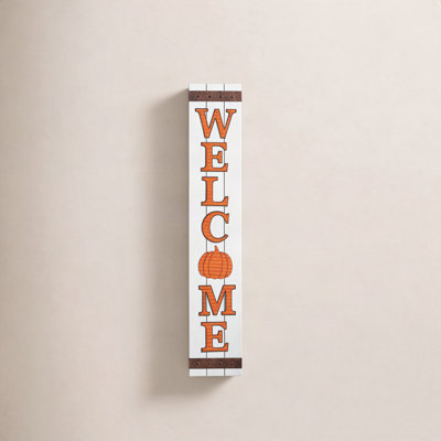 Pumpkin Welcome Porch Sign