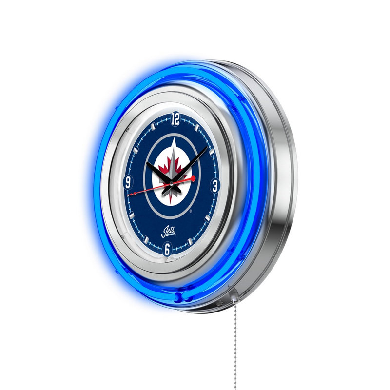 Horloge murale 15" nhl, Winnipeg Jets