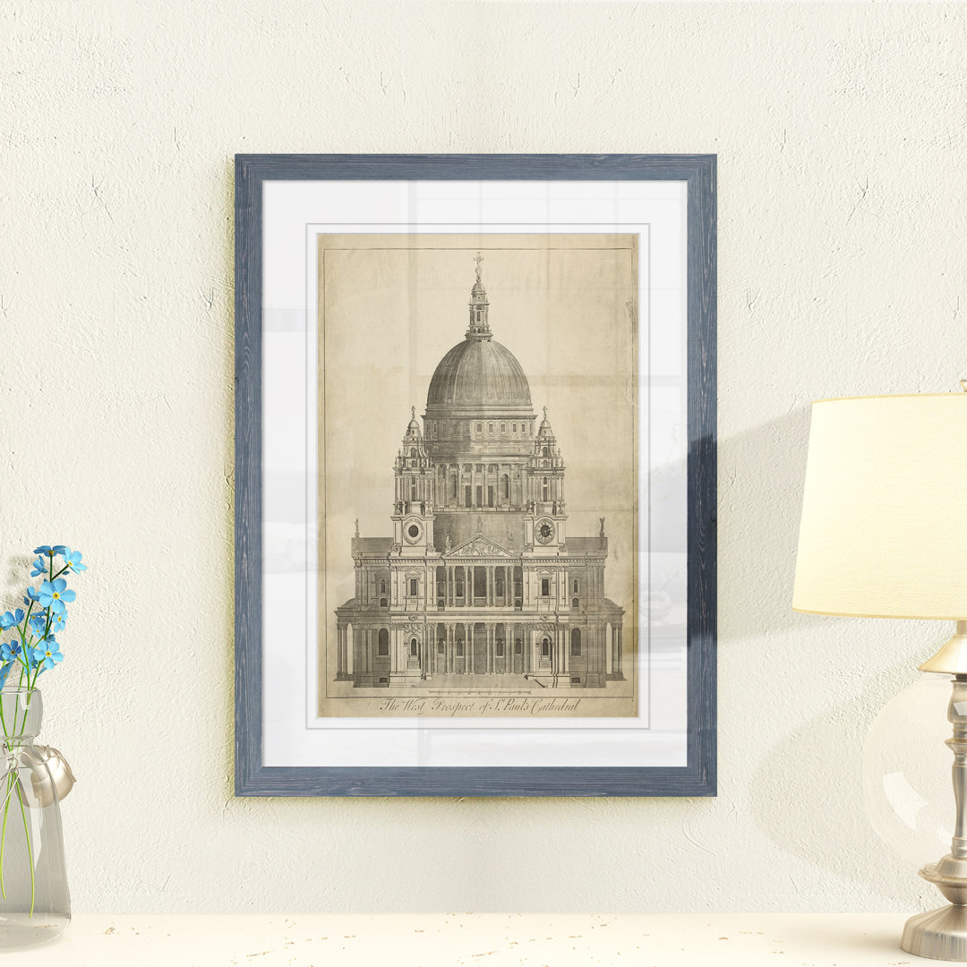 " 'St. Paulâ™s Cathedral' " by Paul Cezanne Union Rustic 