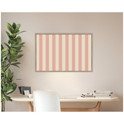 Framed Fabric Pinboard  Printed Linen Bulletin Board
