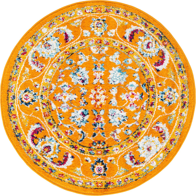 Hilley Oriental Indoor Rug, Round 3'