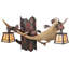 Rustic Lodge 2 - Light Armed Sconce
