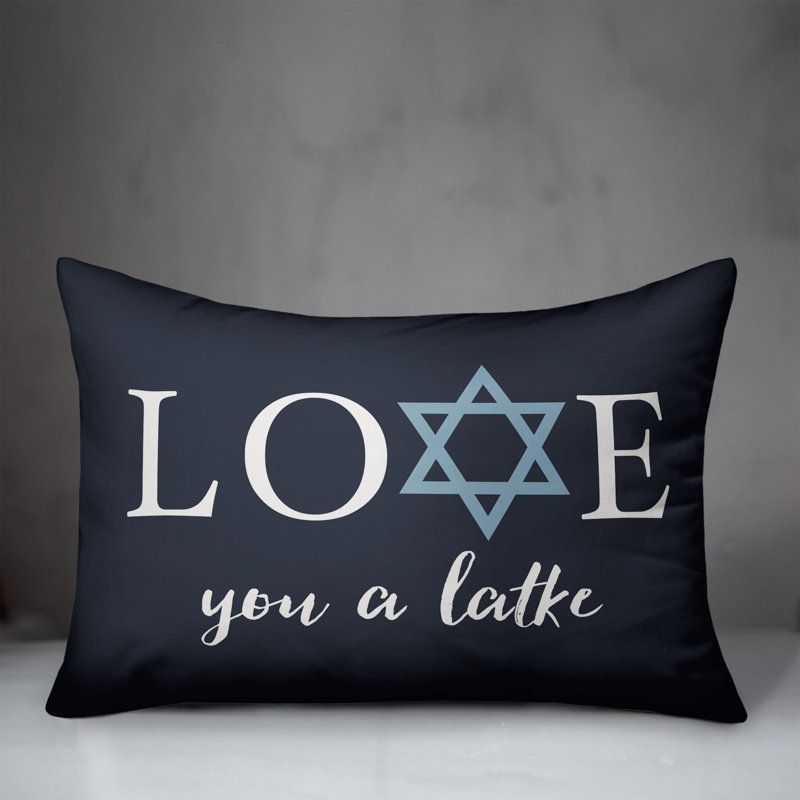  Coussin Love You a Latke