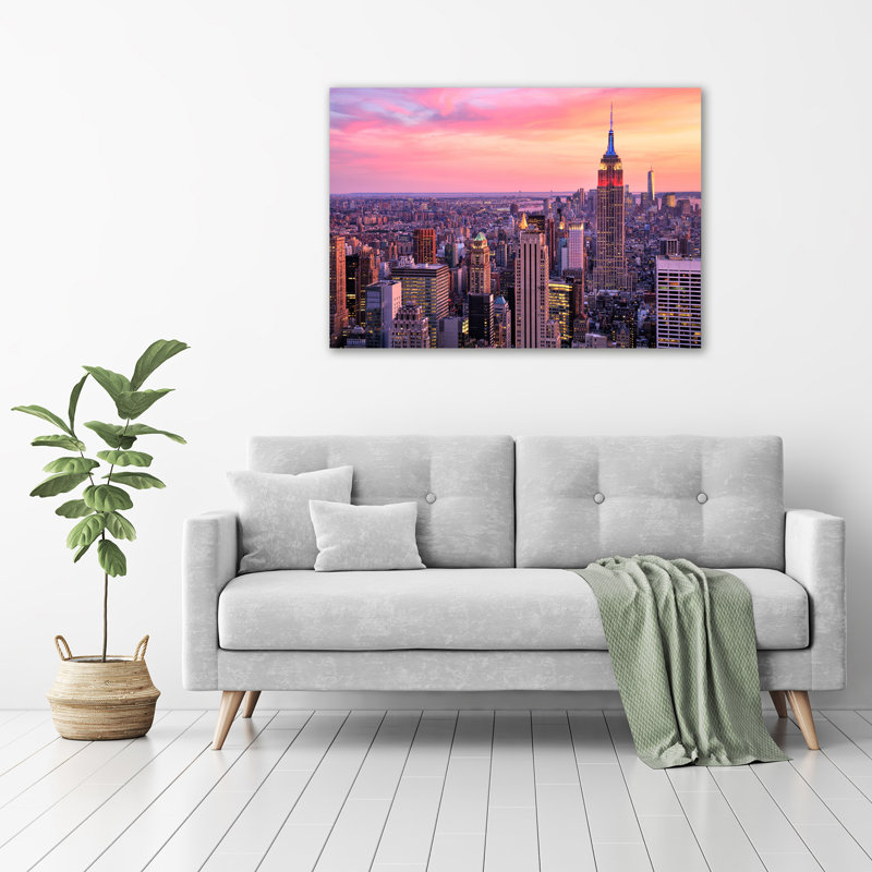 New York west 1 Piece Wall Art on Glass