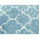 Bertrande Geometric Aqua Area Rug