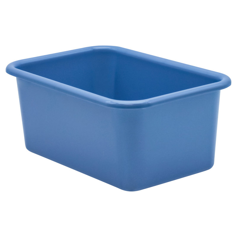 Ensemble de bacs en plastique, Bleu ardoise, H 7,75 po x l 11,38 po x P 5 po