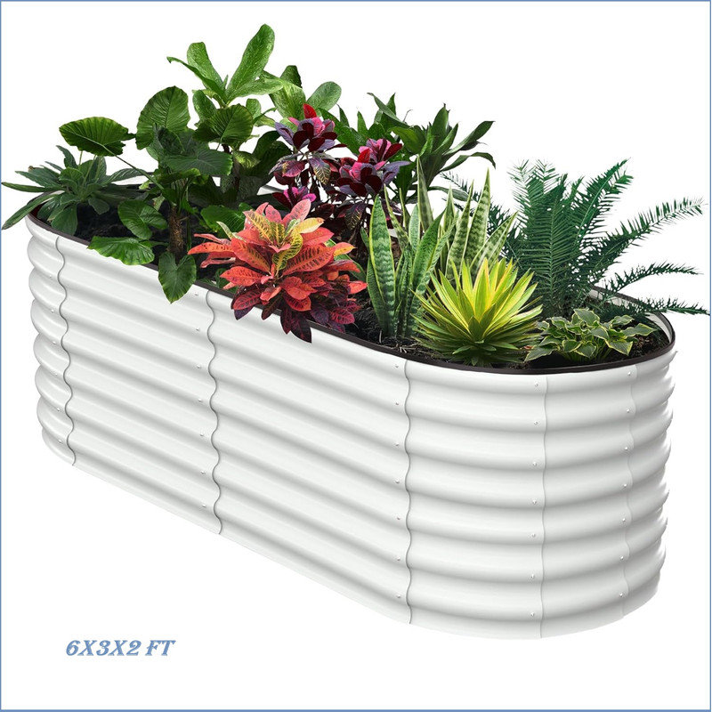 Planter, Beige, 61cm H x 182.9cm W x 91.4cm D