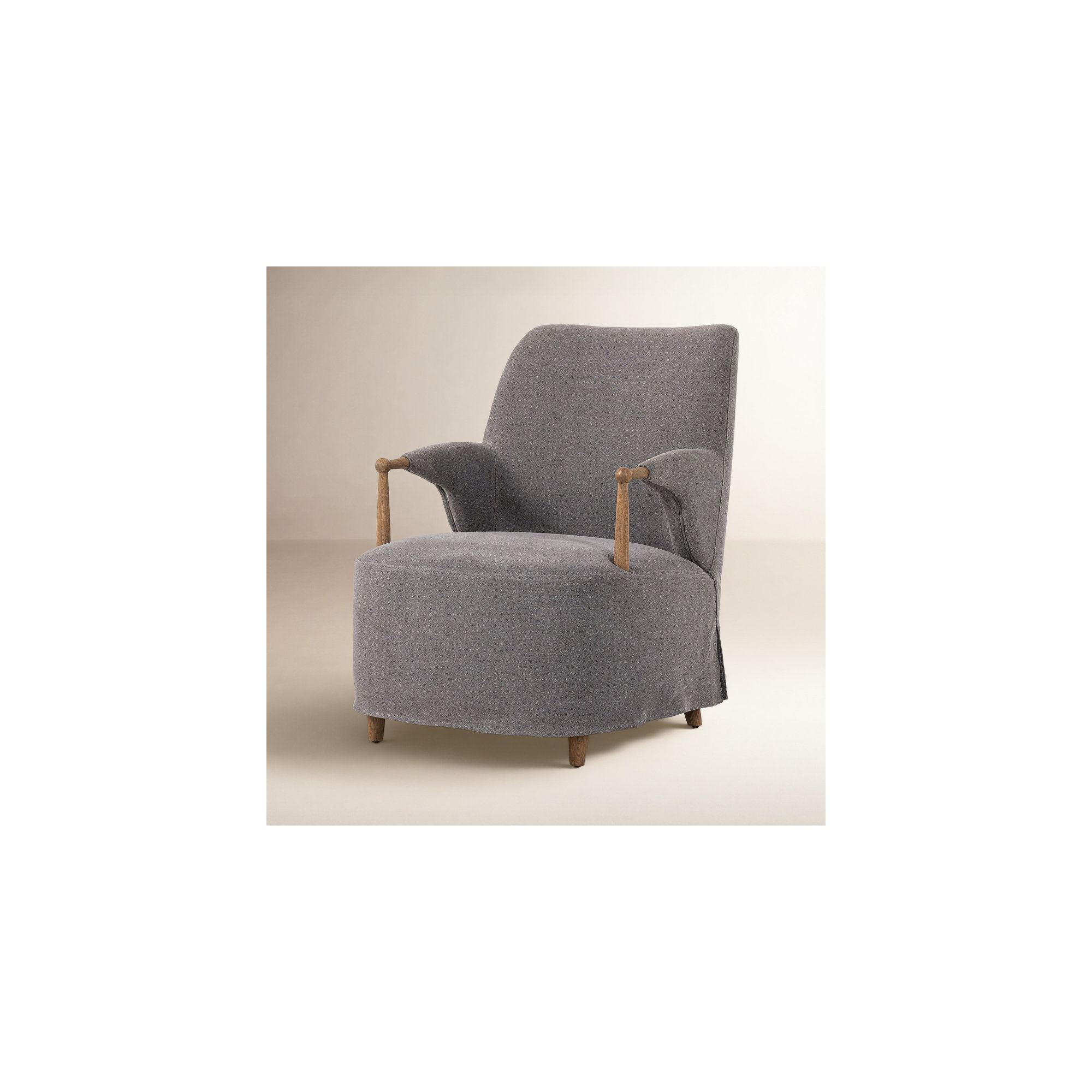 Brently Accent Chair, Broadway Denim Linen