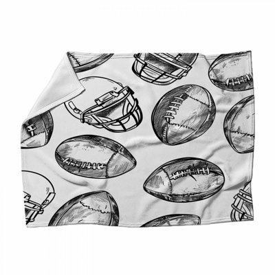 Jeté en molleton Football - Jetés de sport pour canapés ou lits