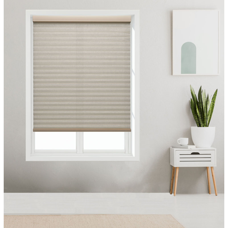 Store filtrant la lumière sans cordon Linen Avenue (arrive 1/4 "plus étroit), Mousseline, l 44 po x L 60 po