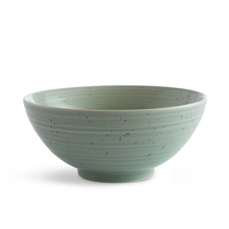 Siterra Artist's Blend Stoneware 16 Piece Dinnerware Set - Service for 4, Green/Blue/Gray/Cream