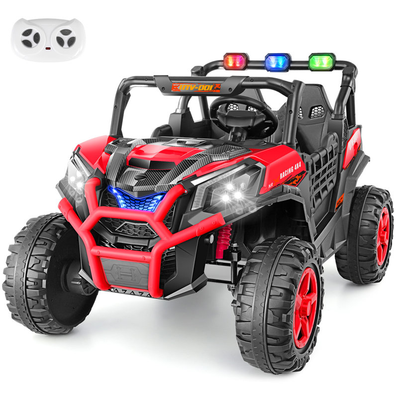 24V 2 places alimenté par pile avec jouet Utv avec télécommande, Rouge