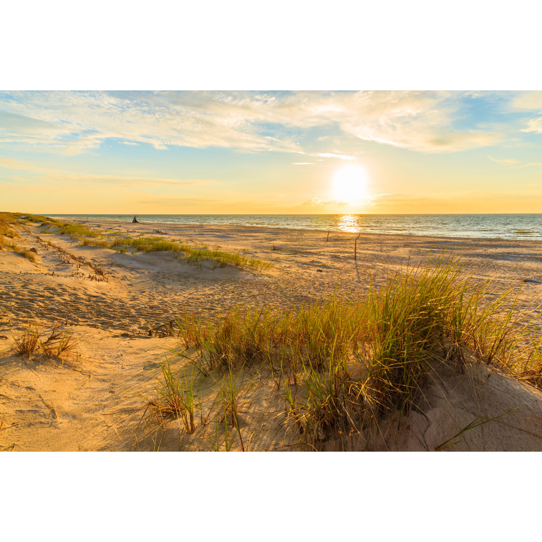 Sand Dune At Sunset - Wrapped Canvas Print