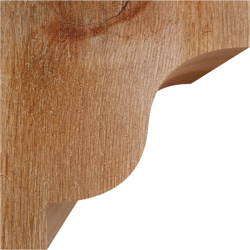 Newport Corbel, H 8 po x l 6 po x P 8 po, Cèdre rouge, Sciage brut