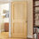 Porte coloniale lambrissée non finie standard en bois massif