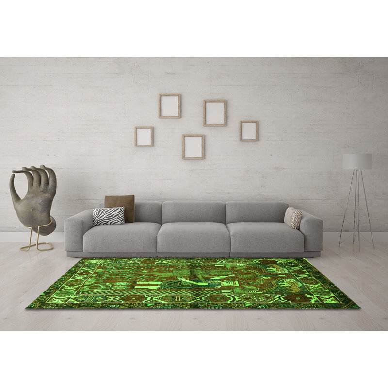 Performance Toile Indoor Rug, Square 5'