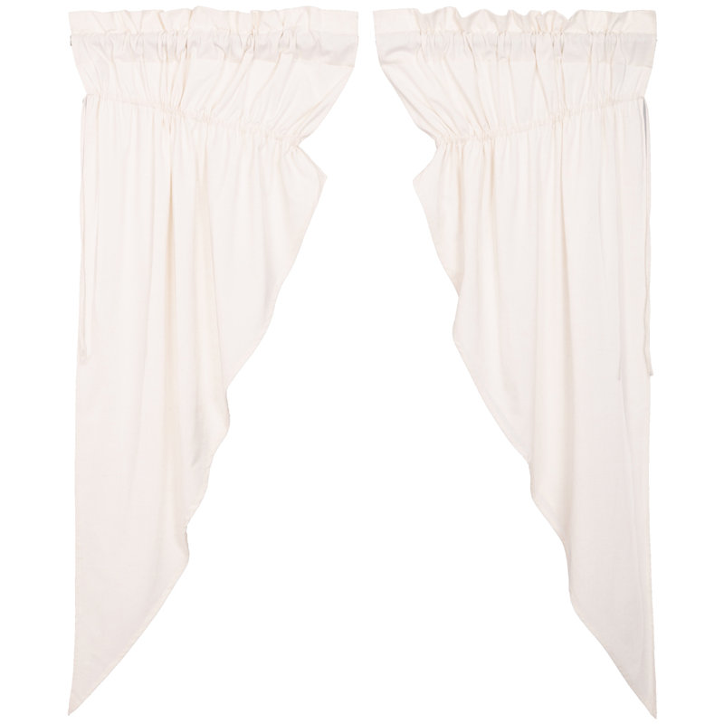 Panneau de rideau obscurcissant avec passe-tringle Sickels, Blanc antique