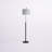 Akridge 77'' Black Arched Floor Lamp