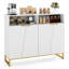 Buffet moderne avec 4 portes et tablettes réglables