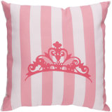 Crown Striped Indoor/Outdoor Throw Pillow