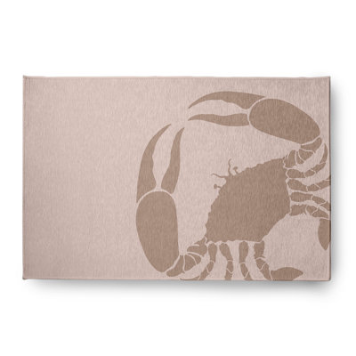 Tapis intérieur / extérieur mauve à imprimé animal Mantua