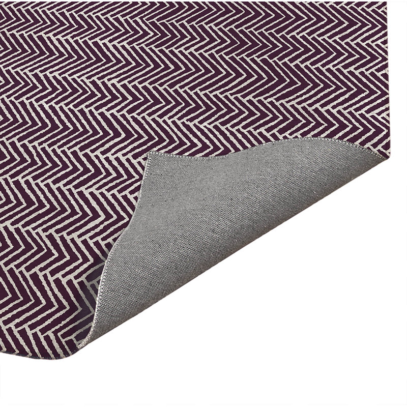 Paillasson à chevrons, Eggplant, L 60 po x L 84 po