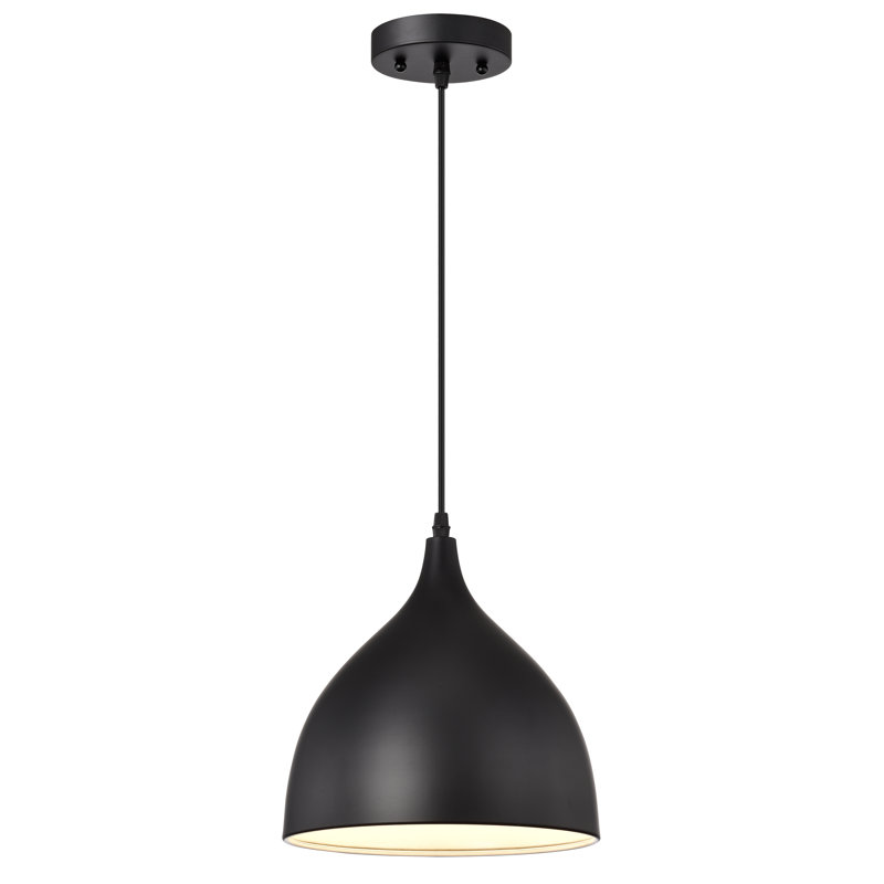 Ninnette - Light Pendant, Matte Black, 10" H x 9.75" W x 9.75" D