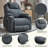 Up to 350 LBS polyester Power Lift Recliner Chair, Heavy Duty Motion Mechanism with 8-Point Vibration Massage and Lumbar Heating, USB and Type-C Ports, Stainless Steel Cup Holders-1015087198