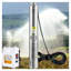Pompe à eau submersible de 4 po de profondeur, pompe à eau en acier inoxydable 1,5 HP avec boîtier de commande - débit élevé de 37 gallons par minute pour l'irrigation et l'utilisation à domicile