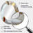 White And Gold Marble Abstract VII - Gold Modern Oval Wall Mirror-425814193